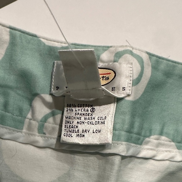 Talbots mint green and white Polka Dot A-Line mini Skirt Size 8P - Picture 6 of 7